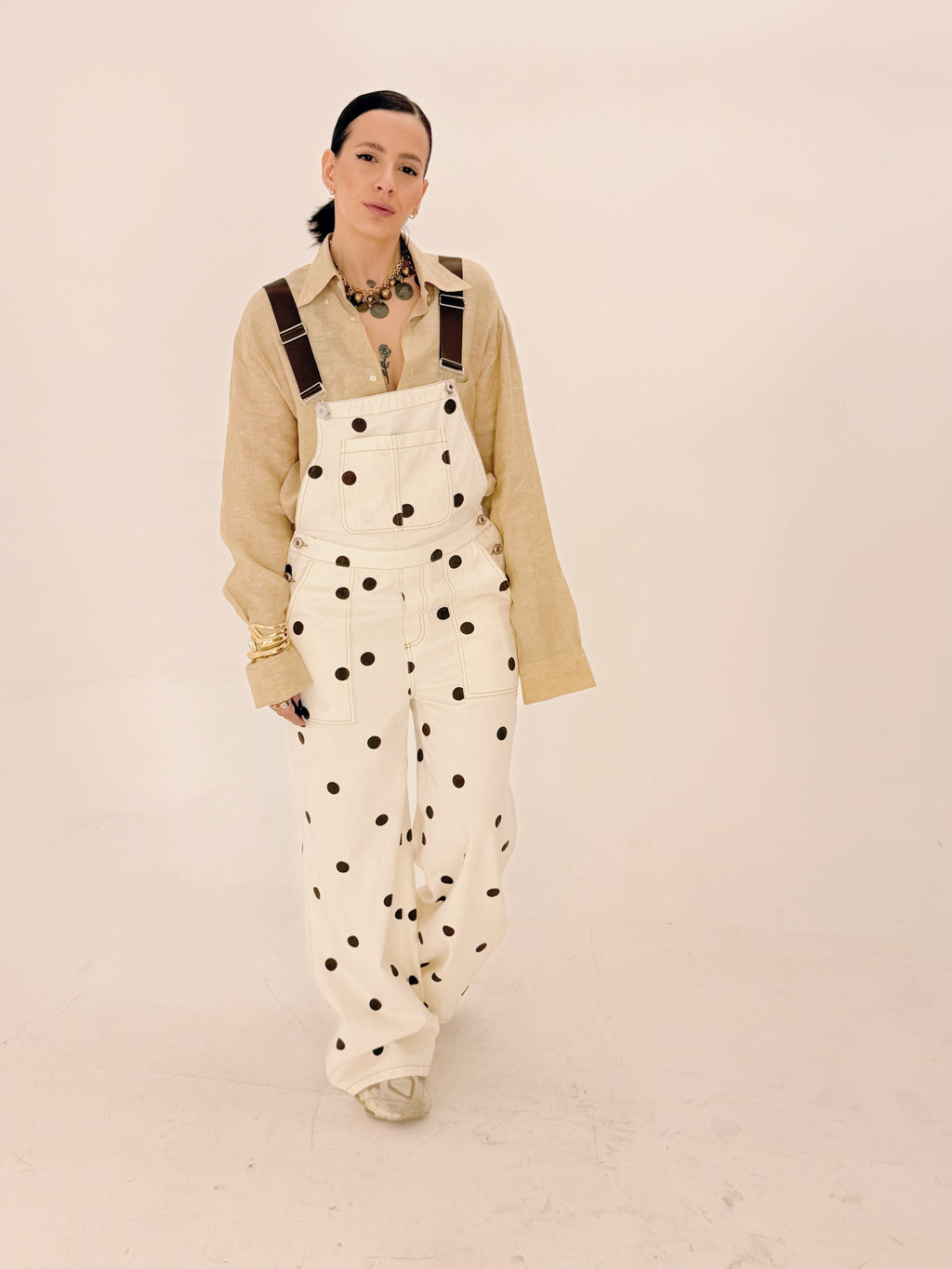 Salopette Pois