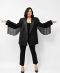 Blazer Midnight Fringe