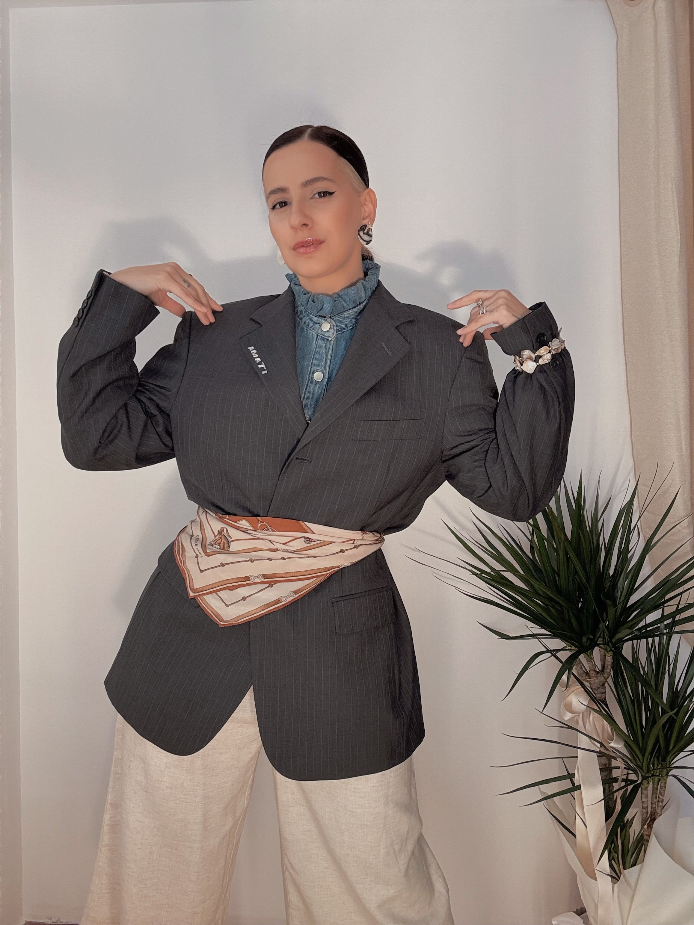 Blazer vintage gessato AMATI