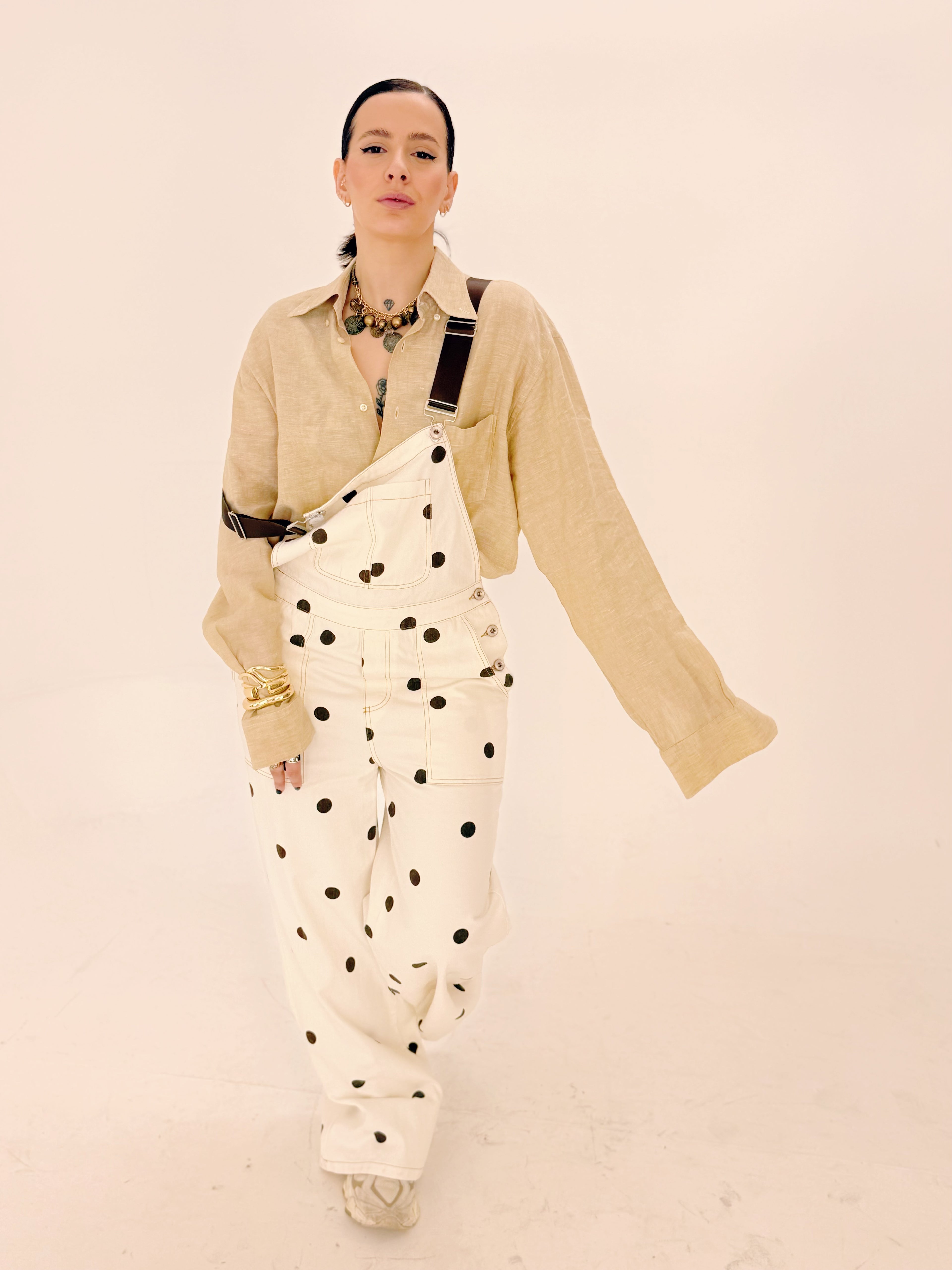 Salopette Pois