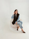 Blazer Reworked con Maniche in Denim