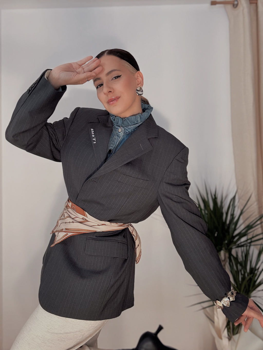 Blazer vintage gessato AMATI