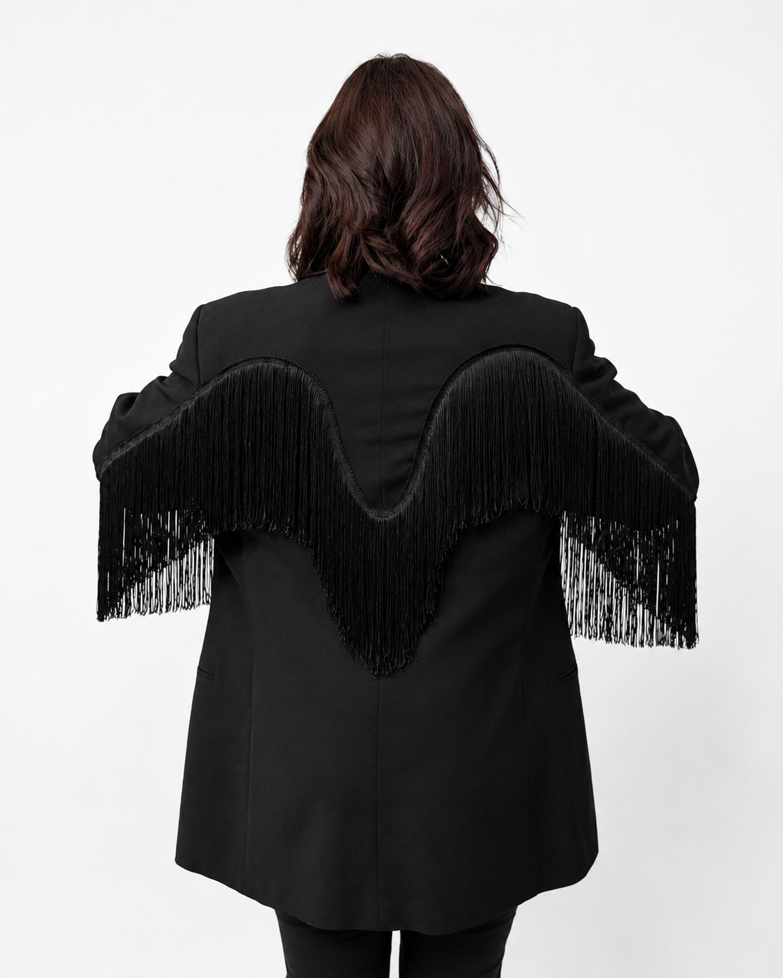 Blazer Midnight Fringe