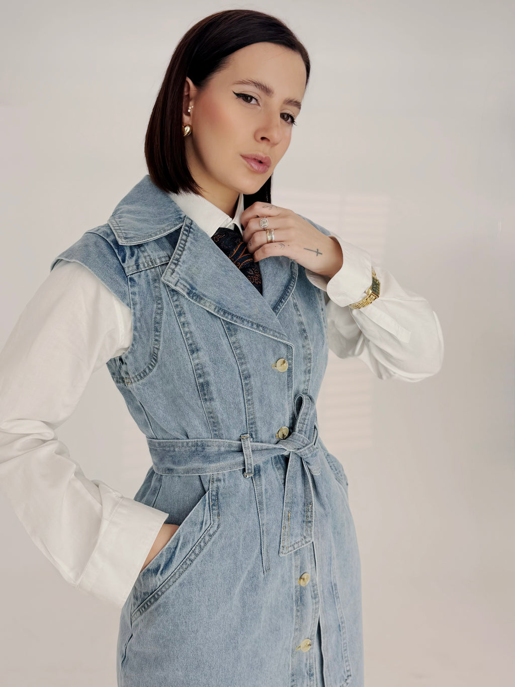 Abito Midi in Denim