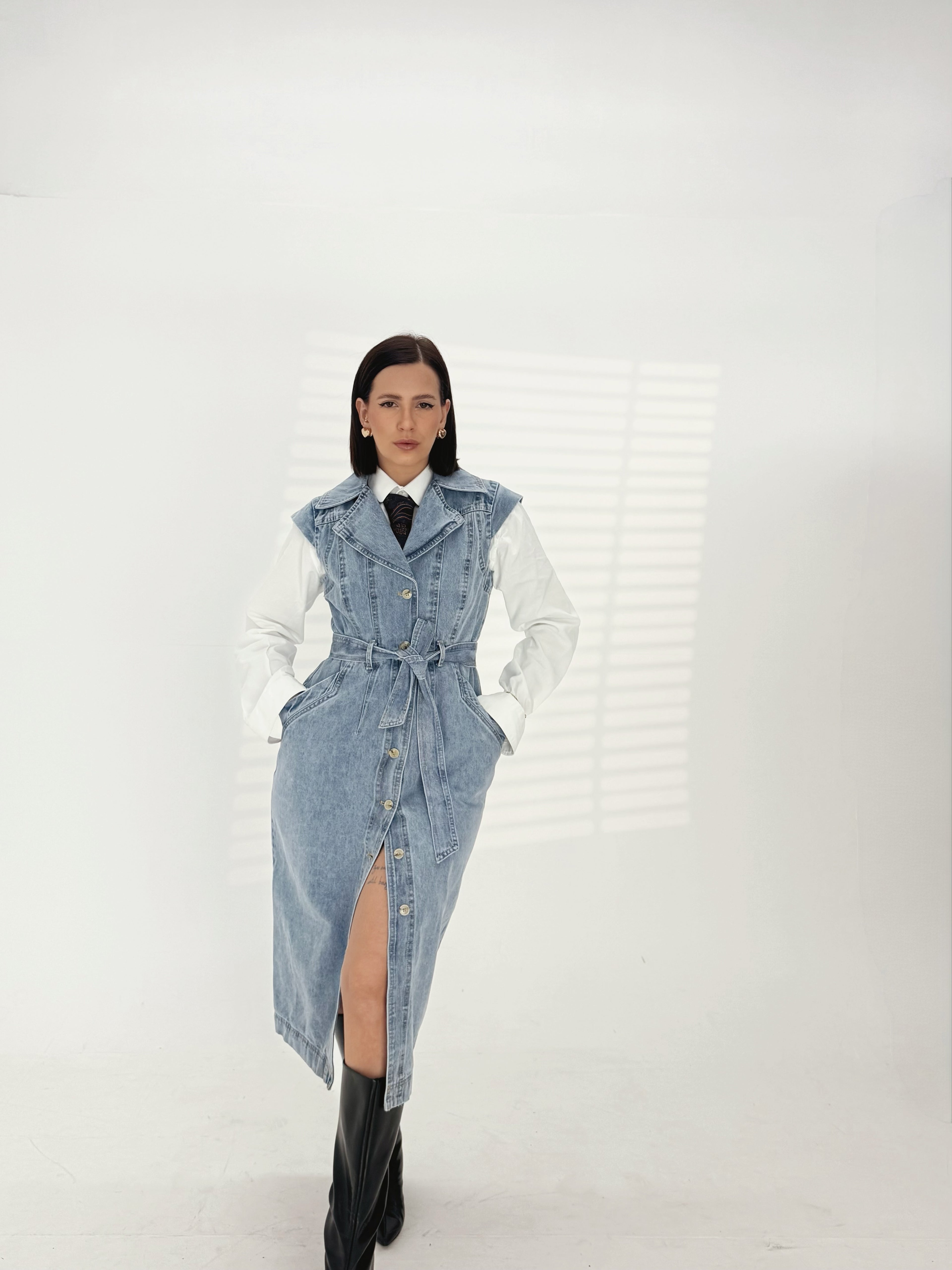 Abito Midi in Denim